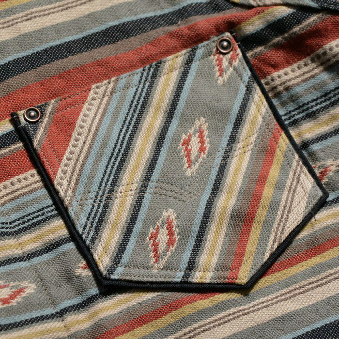 デラックスウエア DELUXEWARE ネルシャツ 7649C 40S NATIVE BORDER