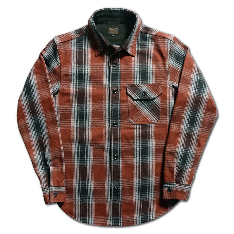 デラックスウエア DELUXEWARE シャツ HV-59 OMBRE HEAVY NEL SHIRT