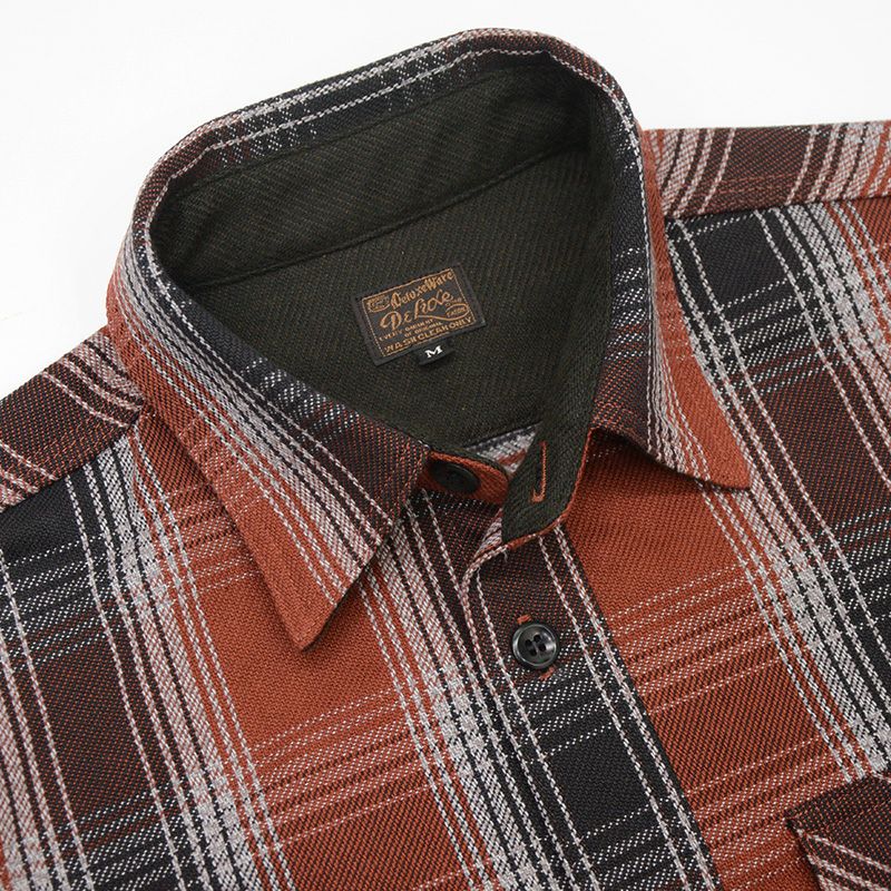 デラックスウエア DELUXEWARE シャツ HV-59 OMBRE HEAVY NEL SHIRT