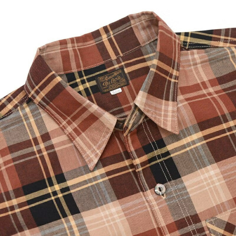 デラックスウエア DELUXEWARE シャツ LV-33 VINTAGE RED CHECK