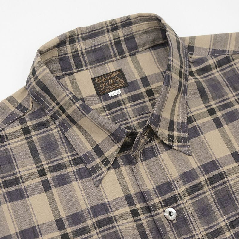 デラックスウエア DELUXEWARE LV-34 CLASSIC CHECK チェックシャツ メンズ 長袖