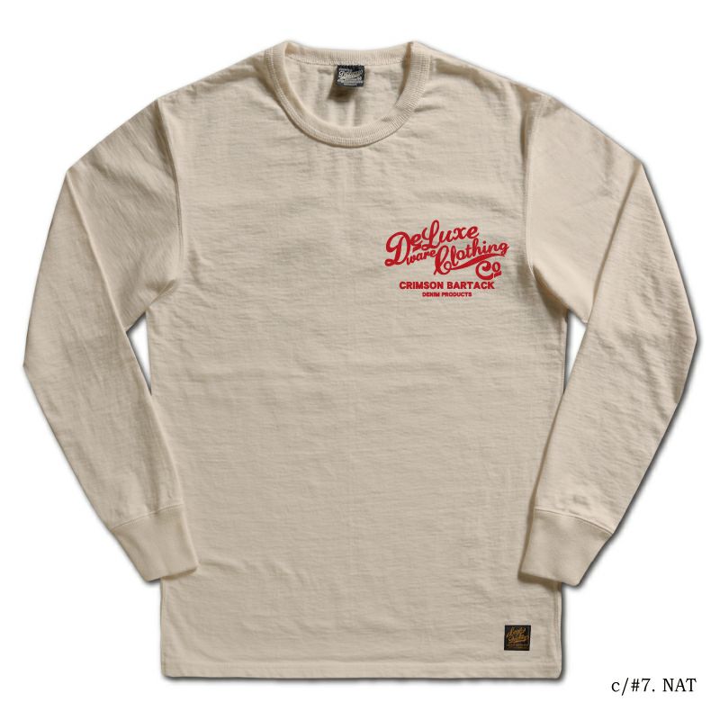 DELUXEWARE デラックスウエア ロンT Tシャツ BRGX-264 CRIMSON BARTACK 長袖