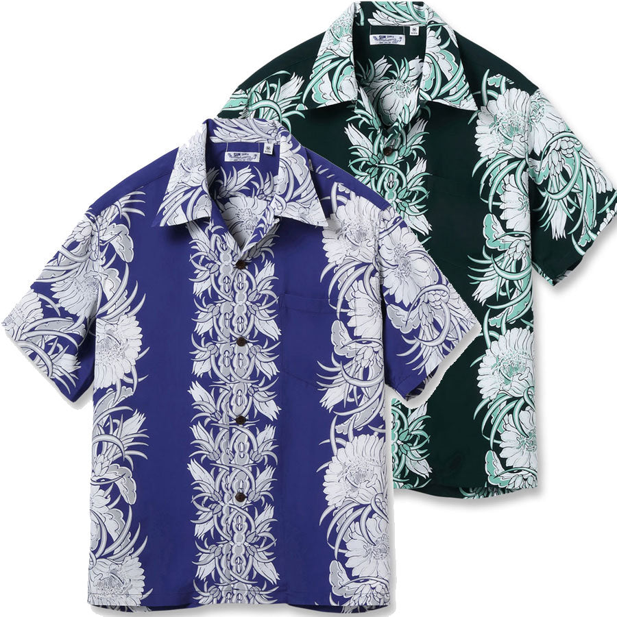 SUN SURF サンサーフ アロハシャツ SS39612 RAYON HAWAIIAN SHIRT NIGHT BLOOMING CEREUS BORDER 2026年春夏