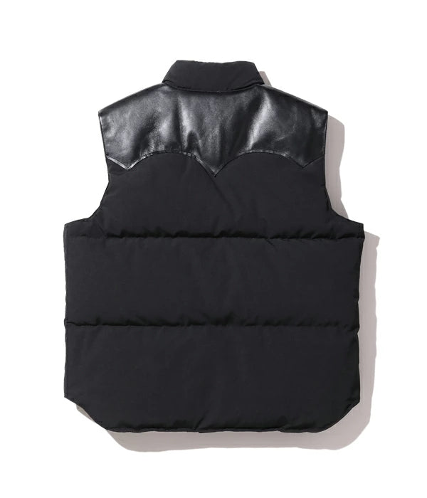 シュガーケーン SUGAR CANE ダウンベスト SC15222 LEATHER YOKE T/C DOWN VEST メンズ アメカジ