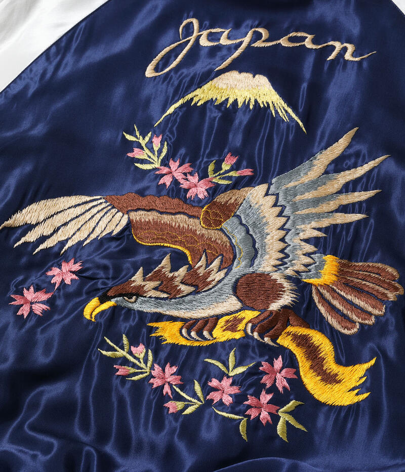 テーラー東洋 スカジャン TT15972-145 Early 1950s Style Acetate Souvenir Jacket ROARING TIGER EAGLE