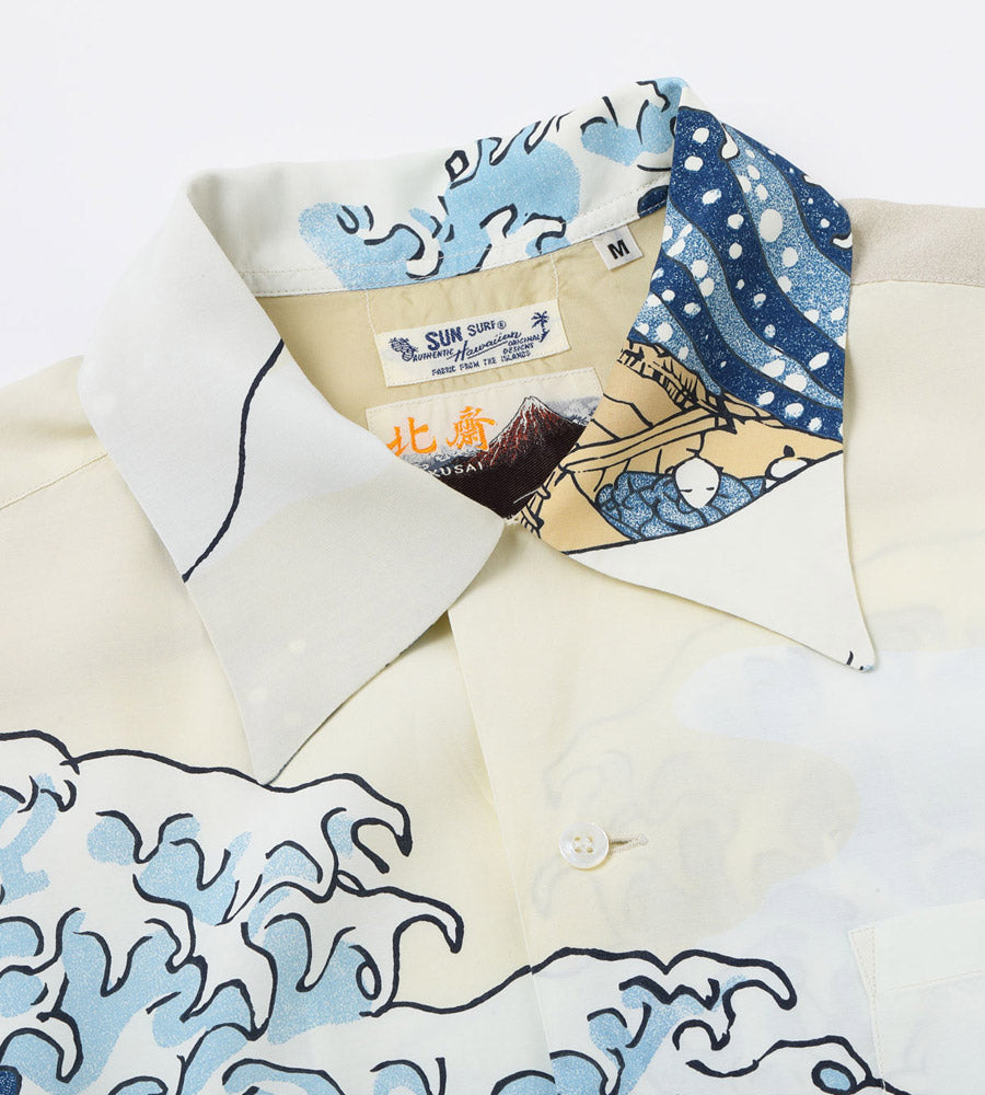 SUN SURF サンサーフ アロハシャツ SS37651 SUN SURF × 葛飾北斎 SPECIAL EDITION “神奈川沖浪裏”