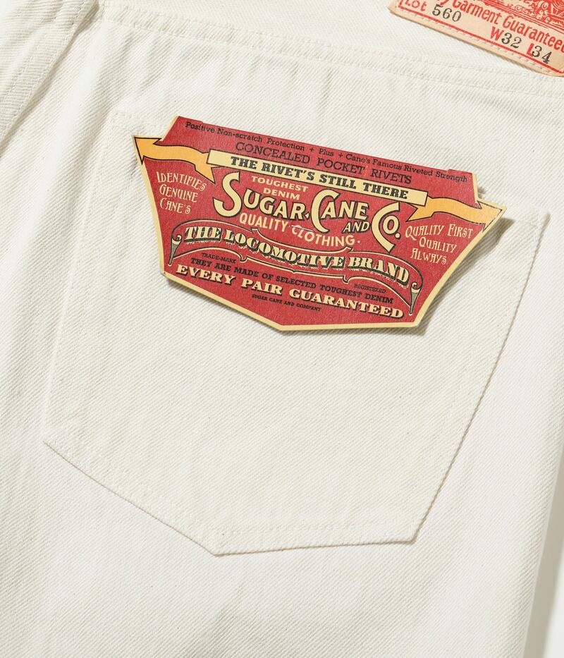 SUGAR CANE シュガーケーン SC42560 13oz. WHITE DENIM 1947 MODEL REGULAR STRAIGHT ホワイト ジーンズ メンズ アメカジ