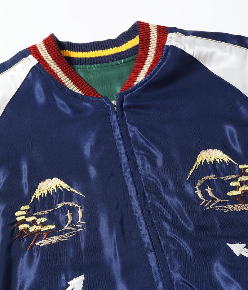 テーラー東洋 スカジャン TT15972-145 Early 1950s Style Acetate Souvenir Jacket ROARING TIGER EAGLE
