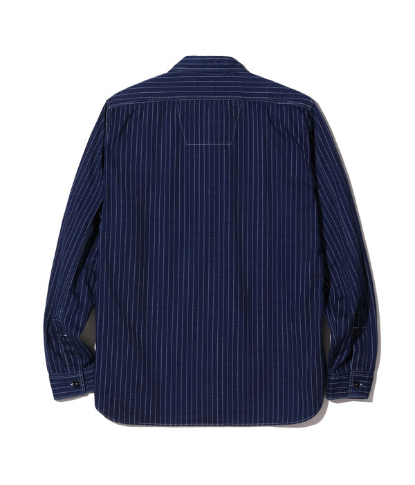 シュガーケーン SUGAR CANE シャツ SC25551 FICTION ROMANCE 8.5oz. WABASH STRIPE WORK SHIRT (LONG SLEEVE)