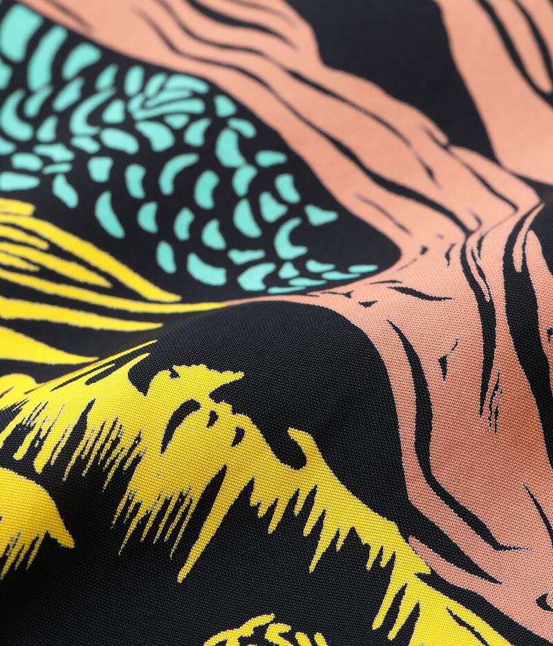 SUN SURF サンサーフ アロハシャツ SS39673 SUN SURF SPECIAL EDITION GAUGUIN WOODCUT MYSTIC (SHORT SLEEVE) スペシャルエディション メンズ ブラック