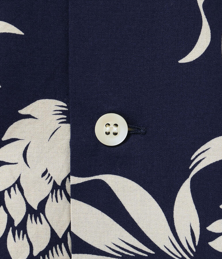 DUKE KAHANAMOKU デュークカハナモク アロハシャツ DK37811 COTTON HAWAIIAN SHIRT DUKE'S PINEAPPLE パイナップル柄