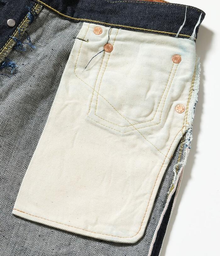 シュガーケーン SUGAR CANE Lot No SC42025 13oz. DENIM WAIST OVERALLS 2025 MODEL (WIDE LEG) デニム ジーンズ メンズ