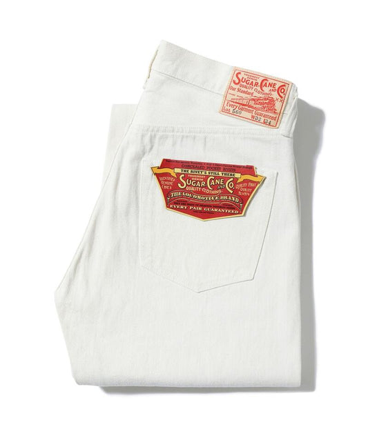 SUGAR CANE シュガーケーン SC42560 13oz. WHITE DENIM 1947 MODEL REGULAR STRAIGHT ホワイト ジーンズ メンズ アメカジ