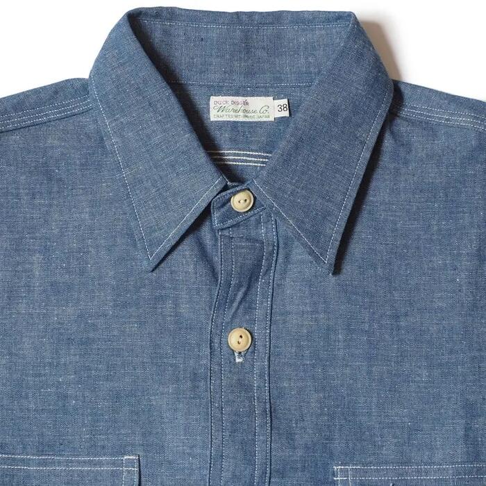 ウエアハウス WAREHOUSE シャンブレーシャツ Lot 3048 BIG YANK TYPE CHAMBRAY SHIRTS