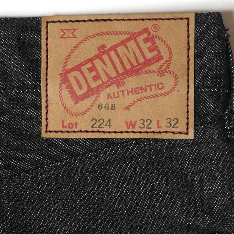 Denime ドゥニーム Lot 224-66B (66MODEL) BLACK DENIM ブラックデニム 66モデル ジーンズ メンズ