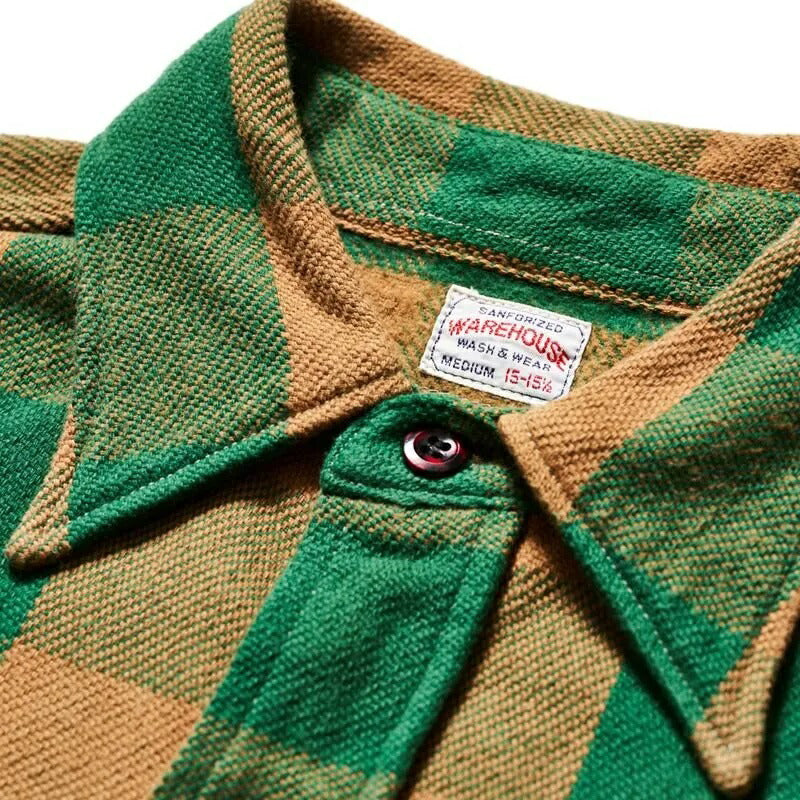 WAREHOUSE ウエアハウス ネルシャツ Lot 3104 FLANNEL SHIRTS A柄 ONE WASH メンズ チェック