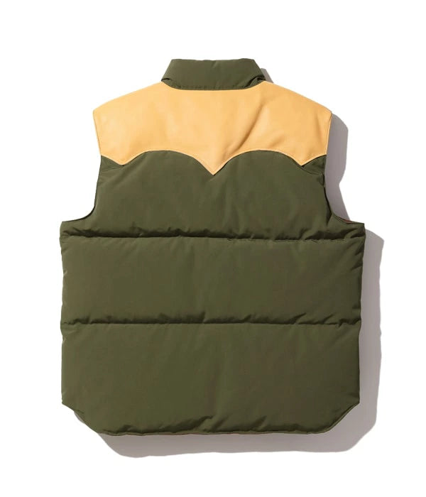 シュガーケーン SUGAR CANE ダウンベスト SC15222 LEATHER YOKE T/C DOWN VEST メンズ アメカジ