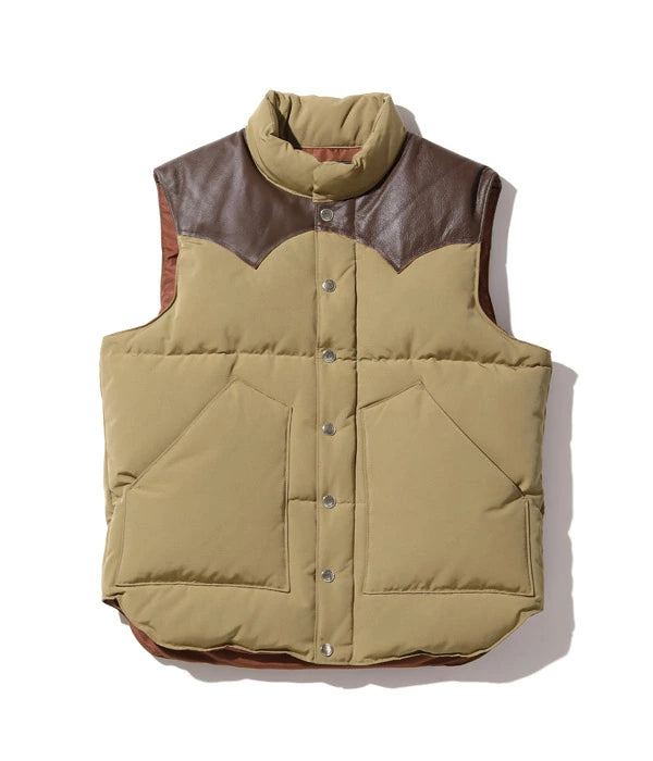 シュガーケーン SUGAR CANE ダウンベスト SC15222 LEATHER YOKE T/C DOWN VEST メンズ アメカジ