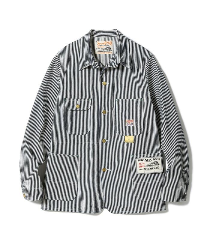 SUGAR CANE シュガーケーン SC15656 11oz HICKORY STRIPE WORK COAT ワークコート ジャケット ヒッコリーストライプ