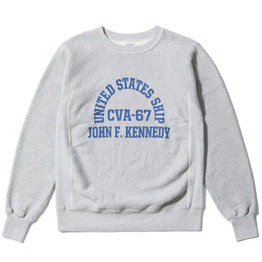 BUZZ RICKSON'S バズリクソンズ スウェット BR69645 HORIZONTAL KNITTING SWEAT SHIRT “CVA-67 J.F. KENNEDY” トレーナー