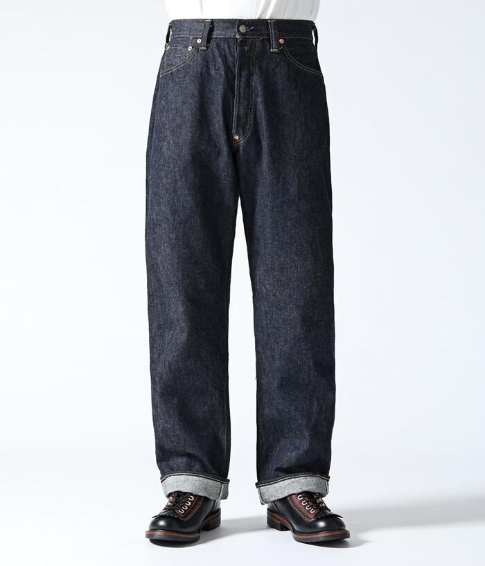 シュガーケーン SUGAR CANE Lot No SC42025 13oz. DENIM WAIST OVERALLS 2025 MODEL (WIDE LEG) デニム ジーンズ メンズ