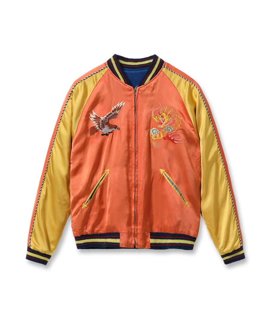 テーラー東洋 スカジャン TT15911-159 Late 1940s Style Acetate Souvenir Jacket KOSHO & CO Special Edition EAGLE & DRAGON × JAPAN MAP 港商 TAILOR TOYO
