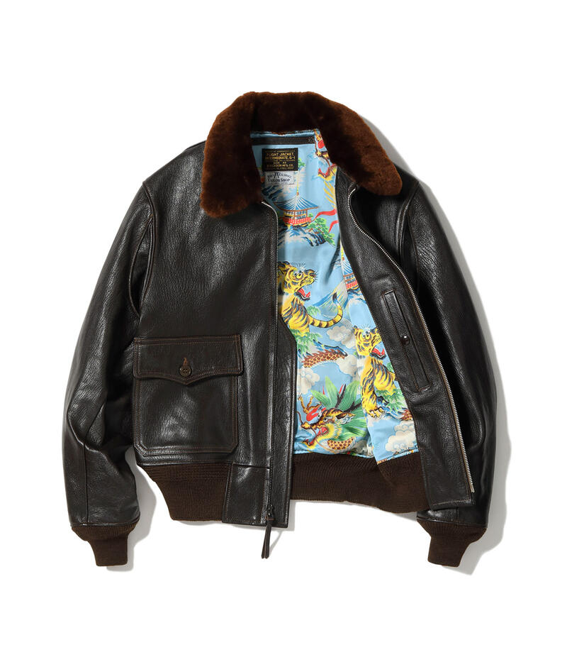 バズリクソンズ BUZZ RICKSON'S G-1 フライトジャケット BR80685 Type G-1 Mil-J-7823 B.RICKSON MFG CO SUKA PRINT LINING