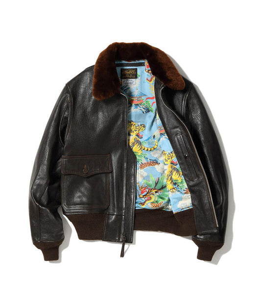 バズリクソンズ BUZZ RICKSON'S G-1 フライトジャケット BR80685 Type G-1 Mil-J-7823 B.RICKSON MFG CO SUKA PRINT LINING