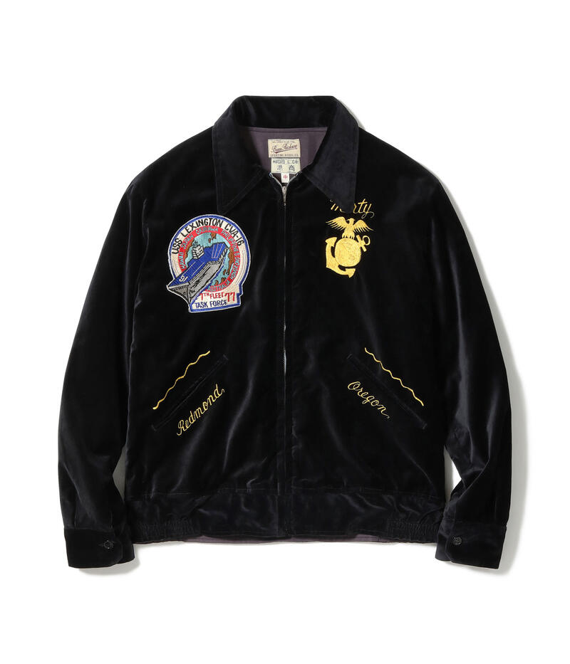 バズリクソンズ BUZZ RICKSON'S スカジャン BR15917 SOUVENIR JACKET BUZZ RICKSON'S KOSHO & CO SPECIAL EDITION U.S.S. LEXINGTON CVA-16 港商 メンズ スペシャルエディション