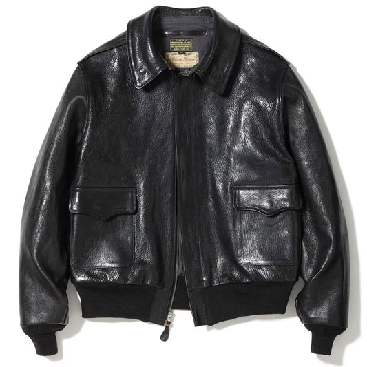 バズリクソンズ BUZZ RICKSON'S A-2 フライトジャケット WILLIAM GIBSON COLLECTION Type BLACK A-2 GOAT SKIN BR80690 ゴートスキン