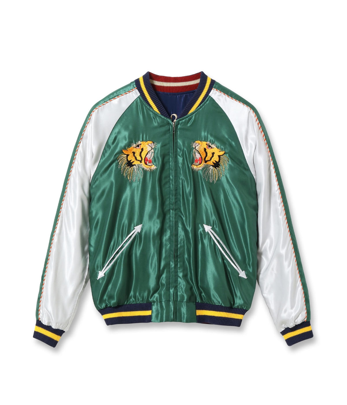 テーラー東洋 スカジャン TT15972-145 Early 1950s Style Acetate Souvenir Jacket ROARING TIGER EAGLE