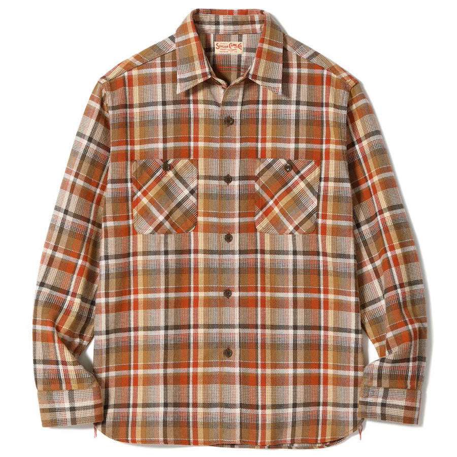 シュガーケーン SUGAR CANE シャツ SC29775 TWILL CHECK WORK SHIRT 長袖シャツ
