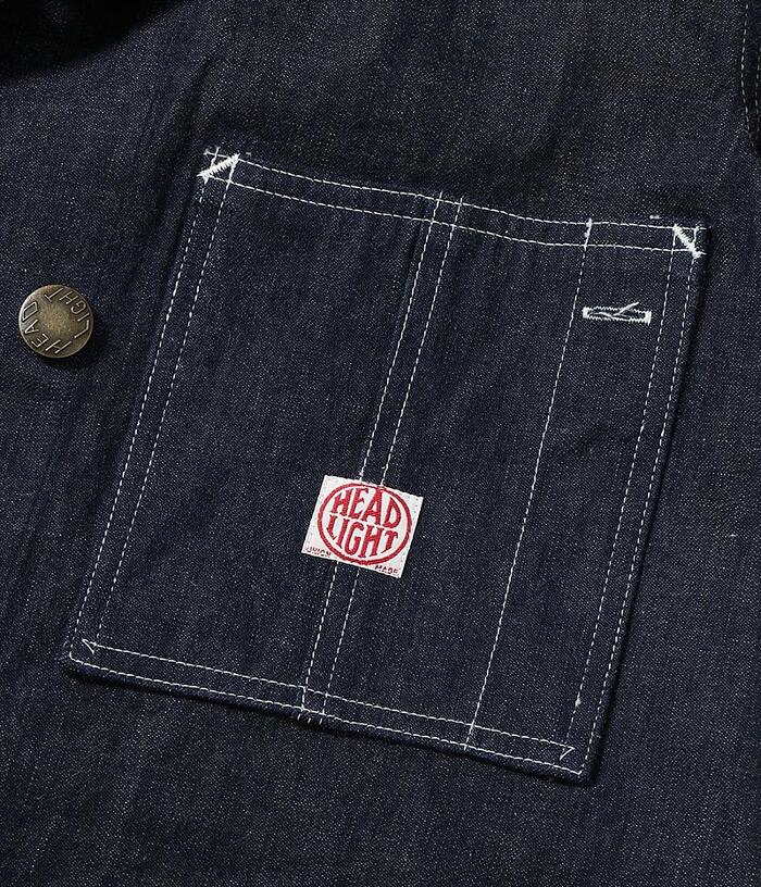 HEADLIGHT ヘッドライト HD15844 9.5oz. SPECIAL WEAVE DENIM DOUBLE BREASTED COAT デニム ダブルブレストコート メンズ