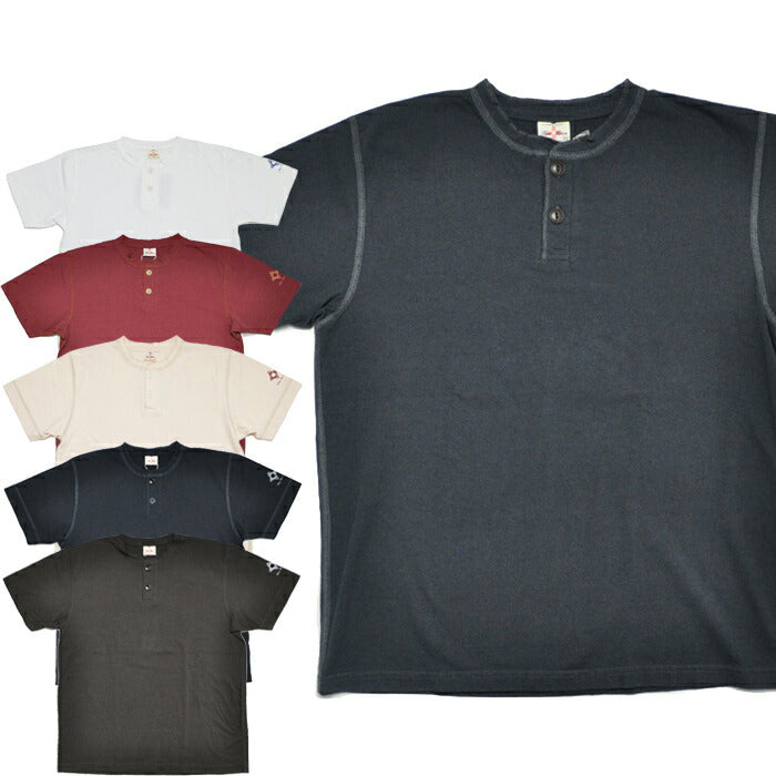 TWO MOON トゥームーン ヘンリーネック Tシャツ 24223 Henley neck tee 半袖 定番 メンズ