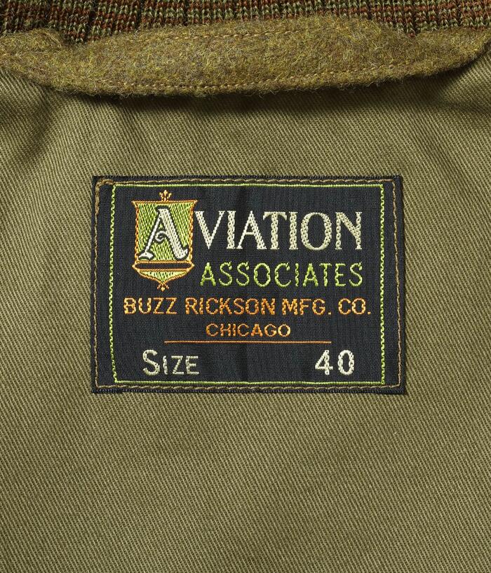 BUZZ RICKSON'S フライトジャケット BR15589 AVIATION ASSOCIATES WOOL A-1 JACKET