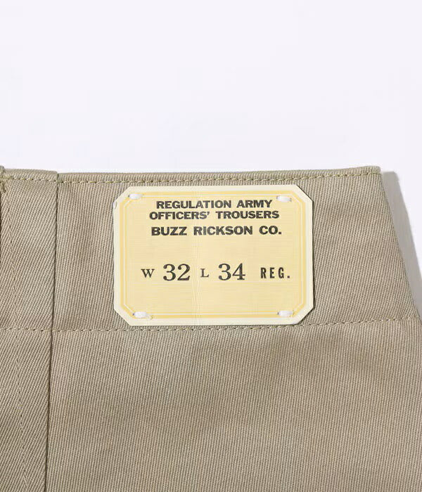 BUZZ RICKSON'S バズリクソンズ パンツ M43036 EARLY MILITARY CHINOS 1942 MODEL (ONE WASH)