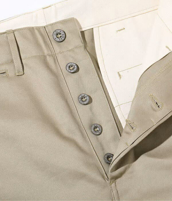 BUZZ RICKSON'S バズリクソンズ パンツ M43036 EARLY MILITARY CHINOS 1942 MODEL (ONE WASH)