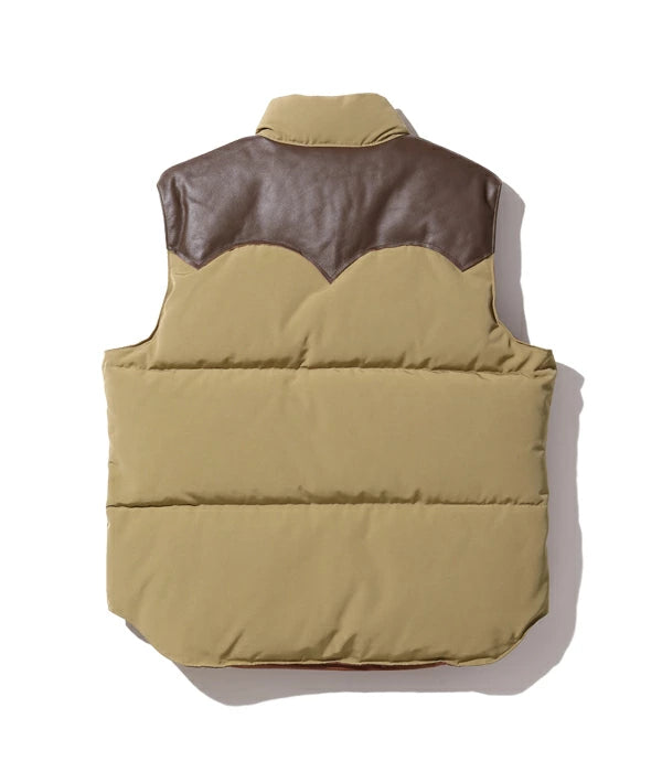 シュガーケーン SUGAR CANE ダウンベスト SC15222 LEATHER YOKE T/C DOWN VEST メンズ アメカジ