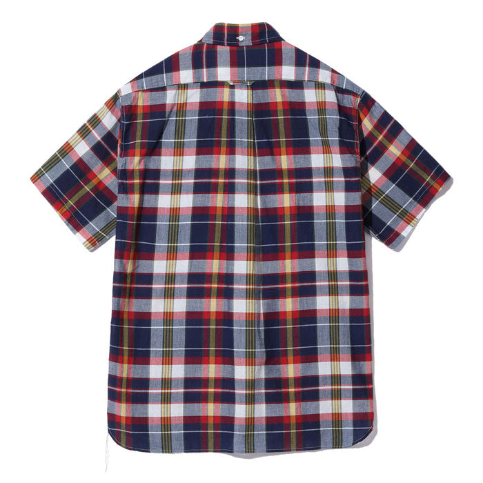 シュガーケーン SC39299 INDIGO MADRAS CHECK BUTTON DOWN SHIRT