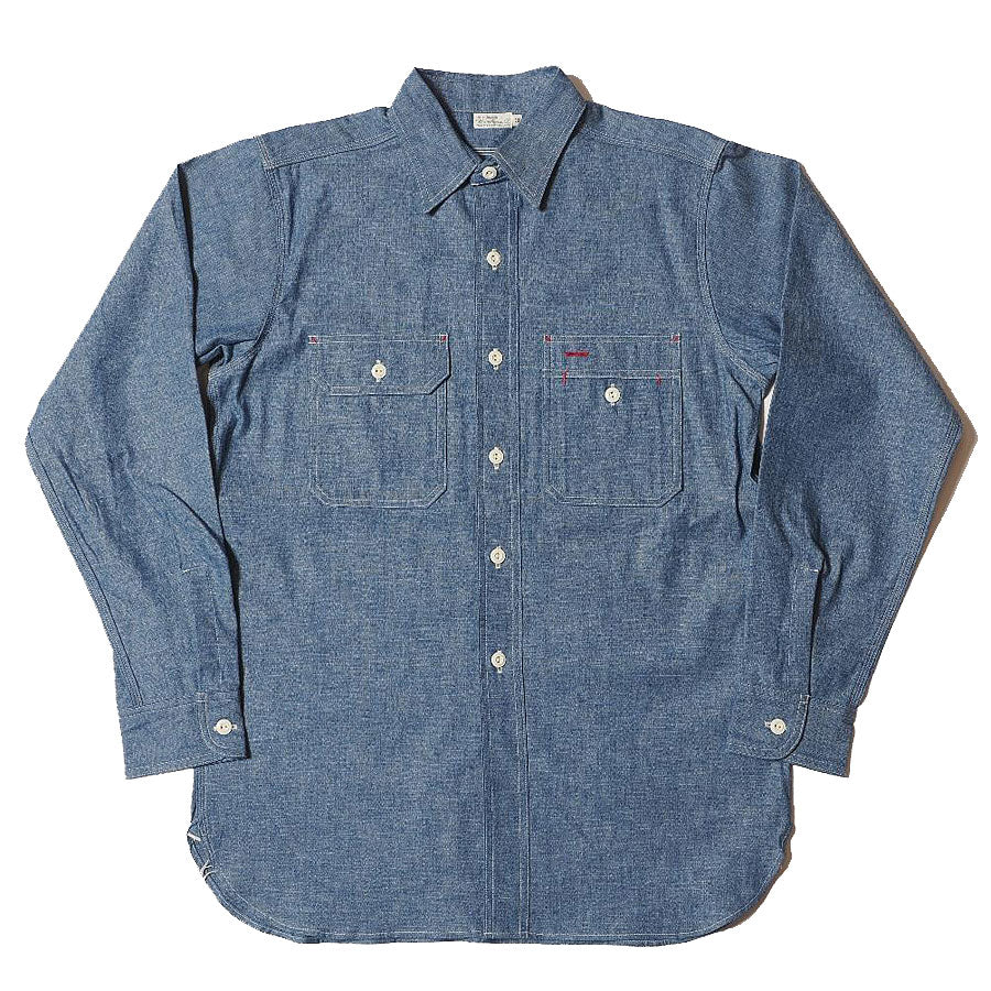 ウエアハウス WAREHOUSE シャンブレーシャツ Lot 3061 CHAMBRAY WORK SHIRTS FULL OPEN メンズ 長袖
