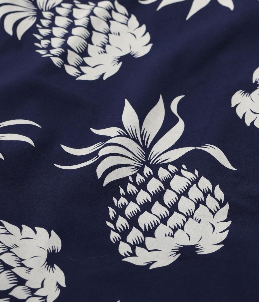 DUKE KAHANAMOKU デュークカハナモク アロハシャツ DK37811 COTTON HAWAIIAN SHIRT DUKE'S PINEAPPLE パイナップル柄