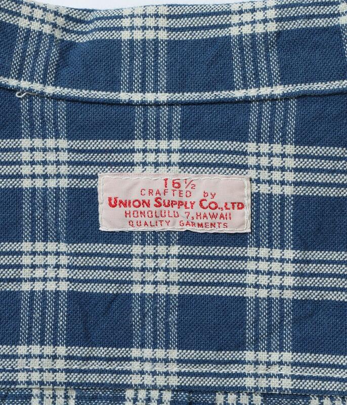 ユニオンサプライ UNION SUPPLY US15901 UNION SUPPLY PALAKA CHECK SHIRT BLOUSE パラカチェックジャケット
