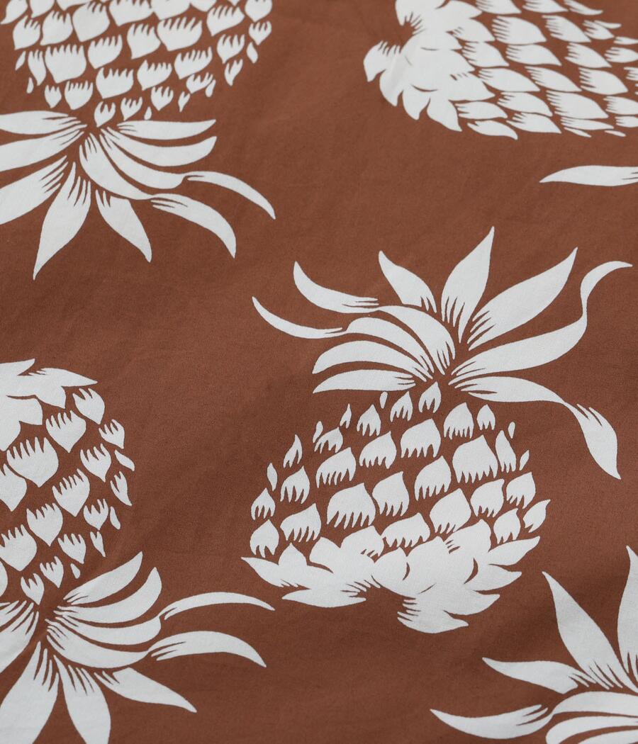 DUKE KAHANAMOKU デュークカハナモク アロハシャツ DK37811 COTTON HAWAIIAN SHIRT DUKE'S PINEAPPLE パイナップル柄