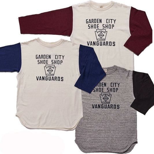 WAREHOUSE ウエアハウス Tシャツ Lot 4800 7分袖ベースボールT GARDEN CITY