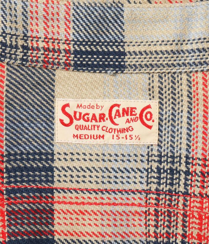 シュガーケーン SUGAR CANE ネルシャツ SC29562 TWILL CHECK WORK SHIRT