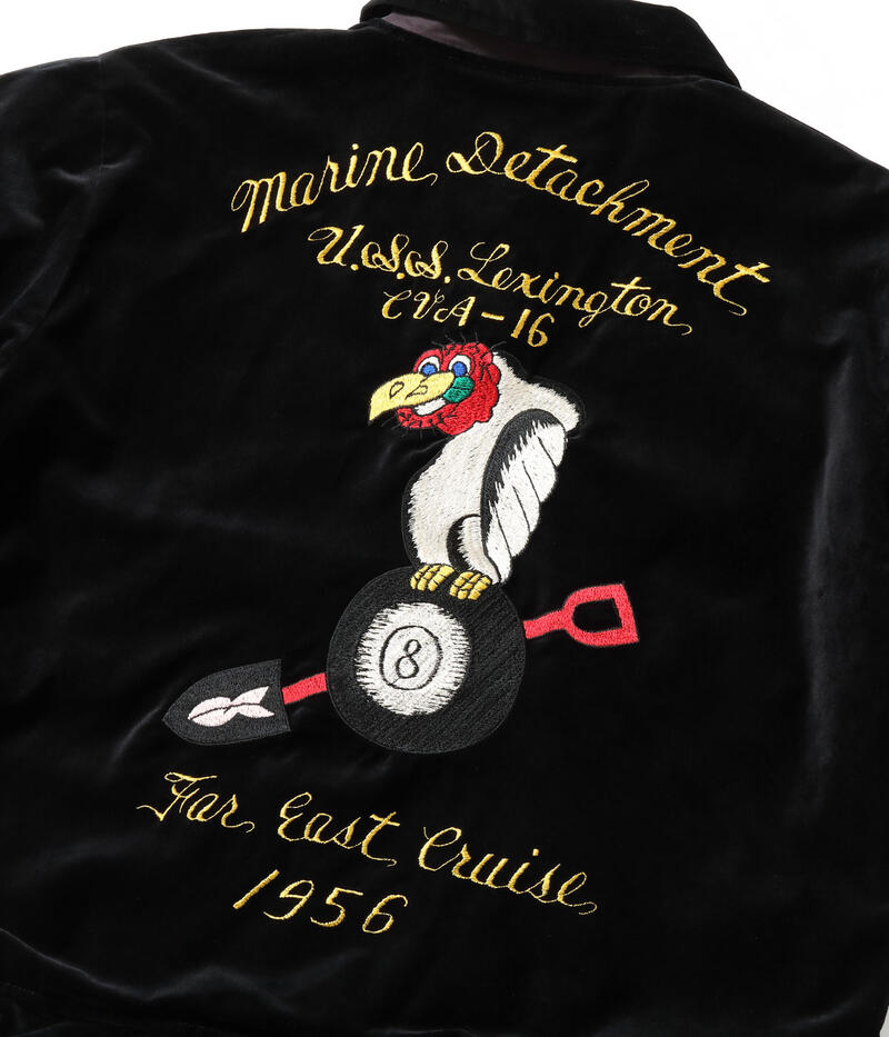 バズリクソンズ BUZZ RICKSON'S スカジャン BR15917 SOUVENIR JACKET BUZZ RICKSON'S KOSHO & CO SPECIAL EDITION U.S.S. LEXINGTON CVA-16 港商 メンズ スペシャルエディション