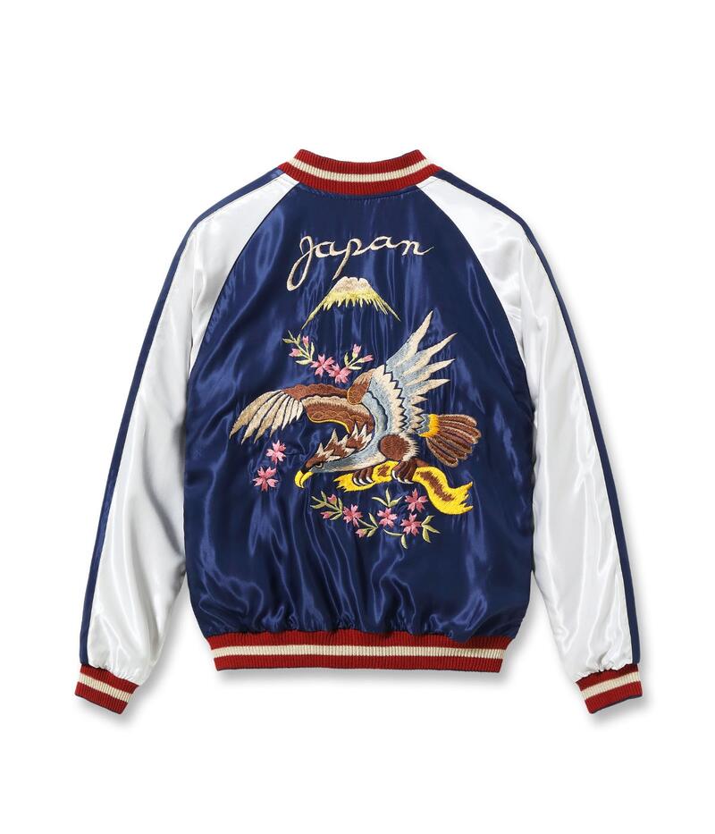テーラー東洋 スカジャン TT15972-145 Early 1950s Style Acetate Souvenir Jacket ROARING TIGER EAGLE