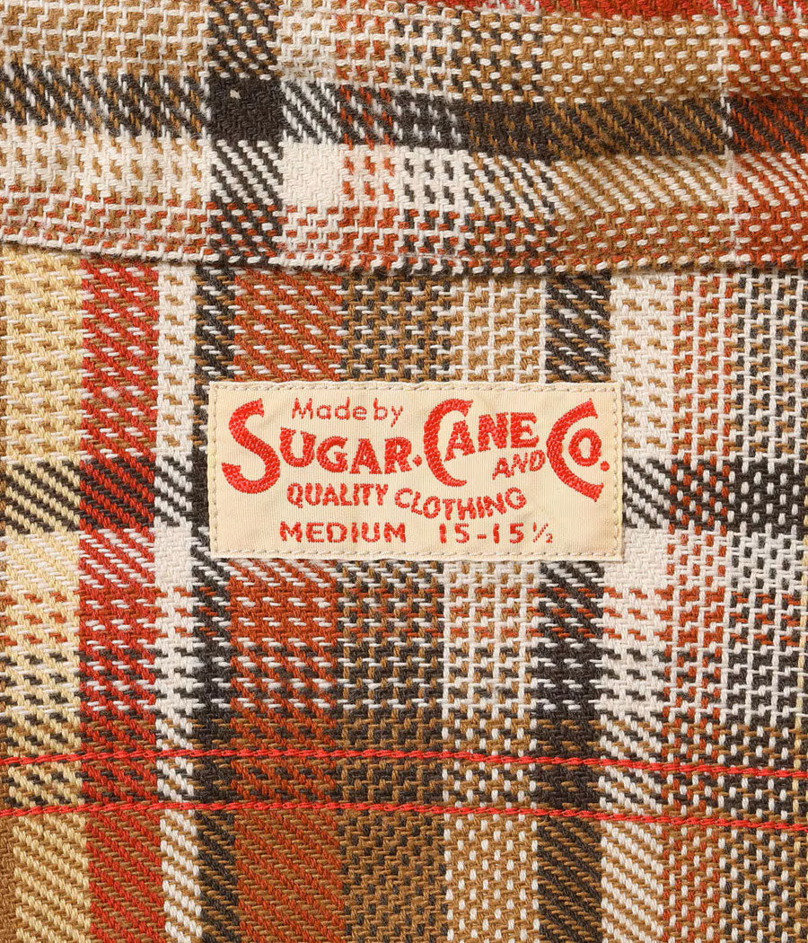シュガーケーン SUGAR CANE シャツ SC29775 TWILL CHECK WORK SHIRT 長袖シャツ
