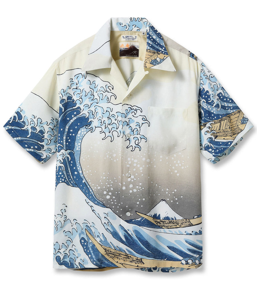 SUN SURF サンサーフ アロハシャツ SS37651 SUN SURF × 葛飾北斎 SPECIAL EDITION “神奈川沖浪裏”