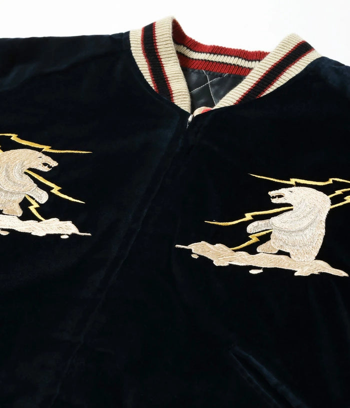 テーラー東洋 スカジャン TT15544-128 Late 1950s Style Velveteen Souvenir Jacket “MOUNTAIN GOAT” × “ALASKAN FLAG” メンズ アメカジ